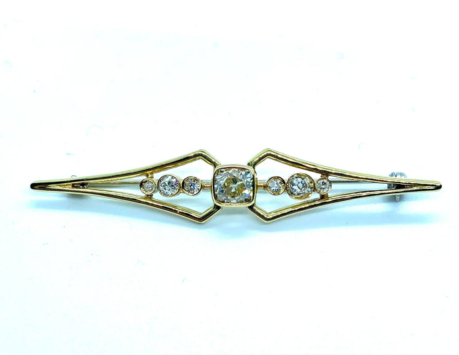 Broche Broche Barrette diamant coussin 58 Facettes