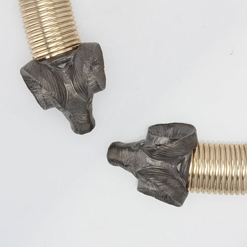 Collier Collier tubogas et bélier vermeil 58 Facettes N23CL1656