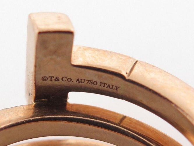 Bague 54 bague TIFFANY & CO wrap square t 60149830 t54 diamants et or rose 18k 58 Facettes 254105