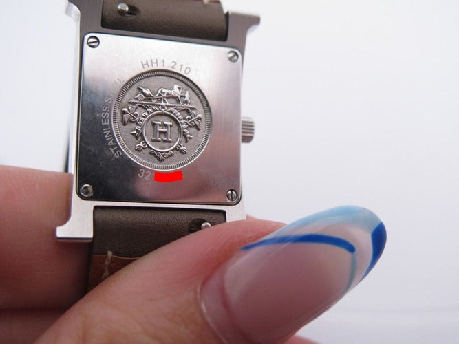 Montre montre HERMES heure h mm double hh1.210 30 mm tour quartz acier 58 Facettes 252960