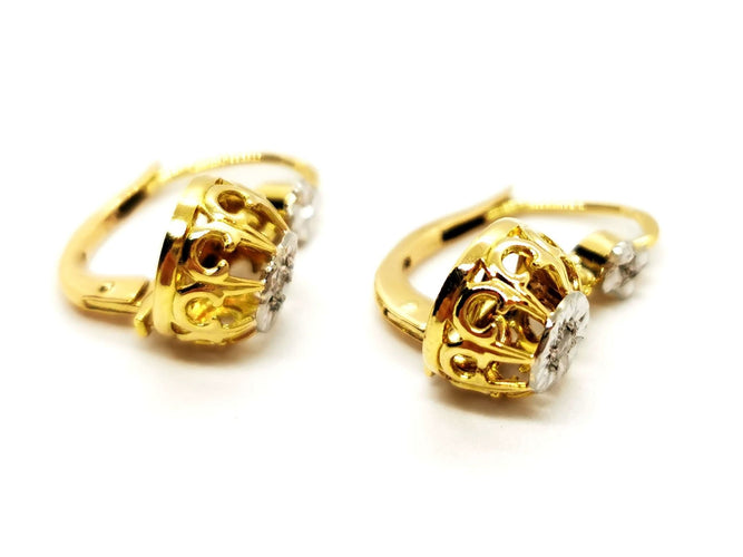 Boucles d'oreilles Boucles d'oreilles Art déco Or jaune Diamant 58 Facettes 1649075CN