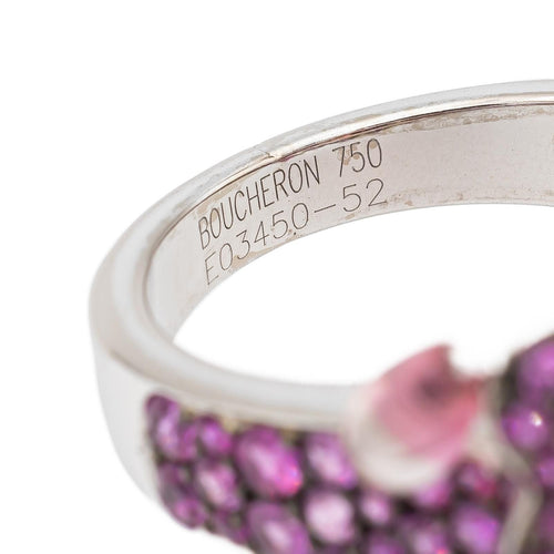 Bague 52 Boucheron Bague Cocktail Or blanc Tourmaline 58 Facettes 2303814CN