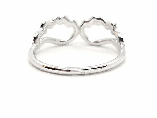 Bague 52 Bague Aile d'ange Or blanc Diamant 58 Facettes 579301RV