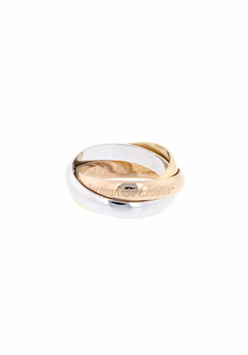 Bague 50 Bague CARTIER Trinity "Les Must de Cartier" en 3 Ors 750/1000 58 Facettes 61011-56825