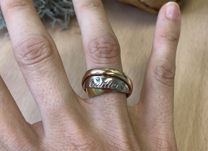 Bague Bague Cartier Trinity Trois Ors entrelacés 58 Facettes 20400000406/U