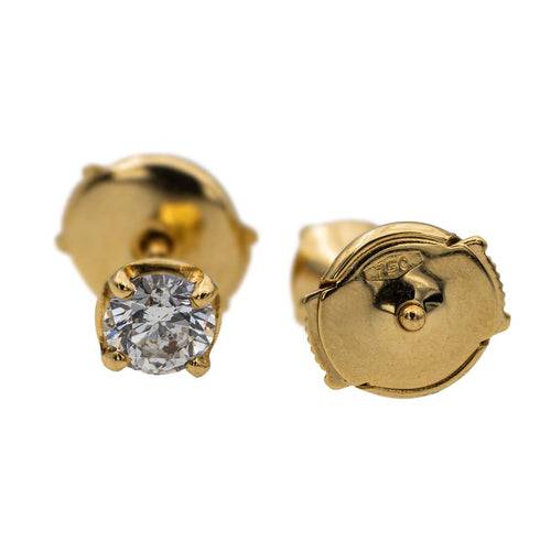 Boucles d'oreilles Boucles d'oreilles Puces Or jaune Diamant 58 Facettes 2822724CN