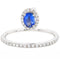 Bague 51 Bague or blanc saphirs bleus diamants 58 Facettes 61100040
