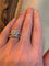 Bague 52 Bague Diamant 0.52 Cts Pavage Diamants Or Gris 58 Facettes BD120