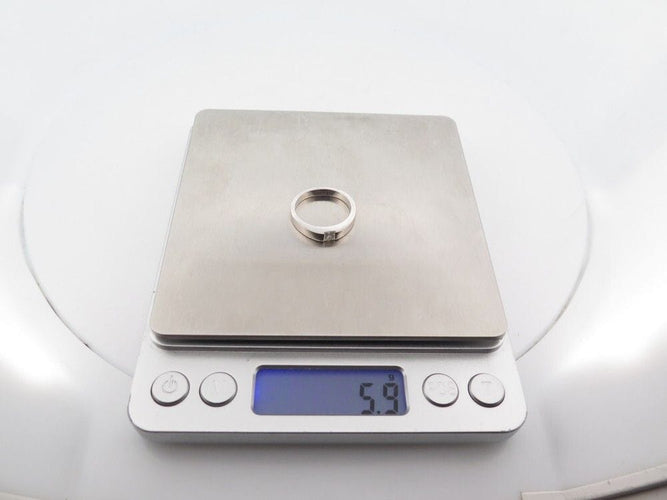 Bague 54 vintage bague CARTIER tank solitaire en or 18k diamant princesse 0.25ct 58 Facettes 257979