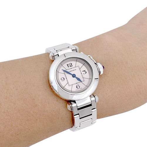 Montre Montre Cartier, "Miss Pasha", en acier. 58 Facettes 33134