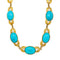 Collier Collier en or jaune décoré de turquoises. 58 Facettes 31468