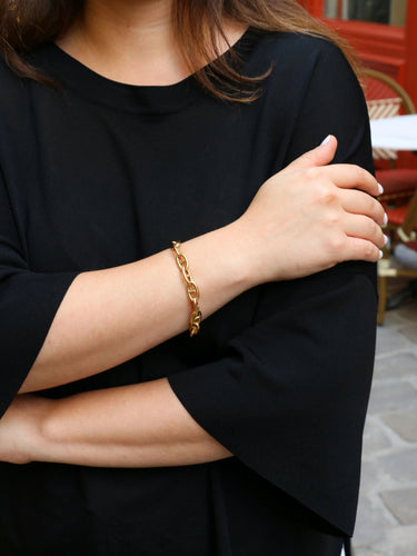 Bracelet Bracelet vintage maille chaîne d’ancre Or jaune 58 Facettes 770