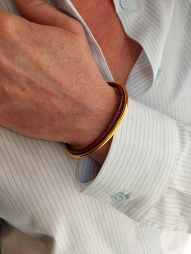 Bracelet HERMÈS - Bracelet jonc 58 Facettes 082241