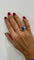 Bague 53 Bague Or rose Argent Diamants Rubis 58 Facettes