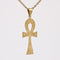 Pendentif Pendentif croix égyptienne en or jaune 58 Facettes CVP91