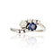 Bague 52 Bague toi et moi or blanc saphir diamants 58 Facettes 22-523