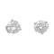 Boucles d'oreilles Puces d'oreilles en or blanc diamants. 58 Facettes 31847