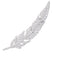 Broche Broche Boucheron, "Plume", or blanc, diamants. 58 Facettes 32705