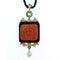 Pendentif Pendentif Jade Emeraude Diamant Onyx Corail méditerranéen 58 Facettes c34