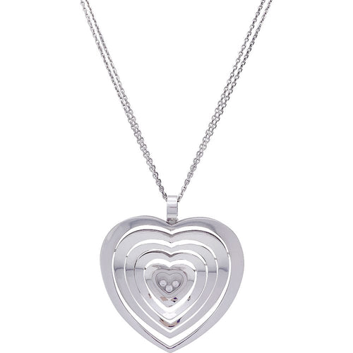 Collier Collier Chopard, "Very Chopard Coeur", or blanc, diamants. 58 Facettes 32238