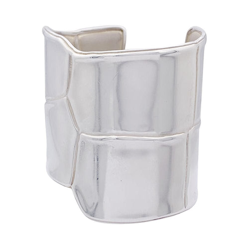 Bracelet Manchette Hermès, "Niloticus Eclat", argent. 58 Facettes 33395