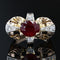 Bague 55 Bague vintage rubis et diamants 58 Facettes 21-747