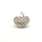 Pendentif Pendentif coeur en or blanc 18 carats et diamants 58 Facettes