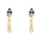 Boucles d'oreilles Boucles d'oreilles créoles or et saphirs 58 Facettes 21-679B