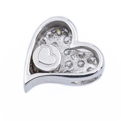 Pendentif Pendentif Coeur Or blanc Diamant 58 Facettes 2294580CN