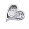 Pendentif Pendentif Coeur Or blanc Diamant 58 Facettes 2294580CN
