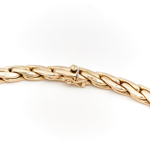 Collier Collier Maille haricot Or jaune 58 Facettes 1654341CN