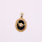 Pendentif Pendentif ancien Or jaune 18 carats, Onyx et Perle de culture 58 Facettes