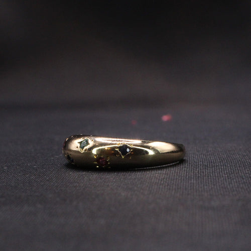 Bague Bague constellation Or jaune Emeraudes Saphirs Rubis 58 Facettes