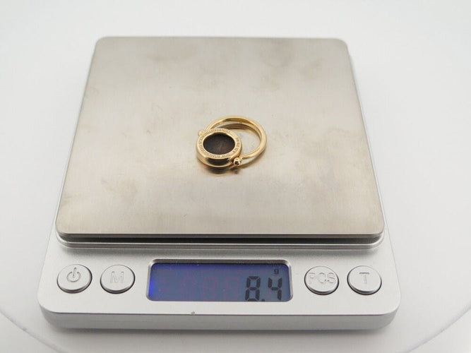 Bague 47 bague BULGARI t47 monete piece antique en or jaune 18k 58 Facettes 249784