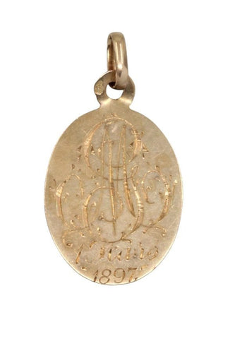 Pendentif MÉDAILLE MIRACULEUSE ANCIENNE 58 Facettes 045891