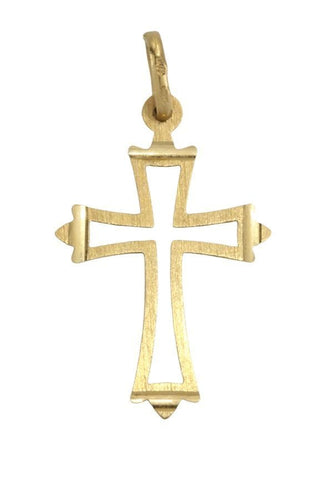 Pendentif CROIX MODERNE AJOURÉE 58 Facettes 046221