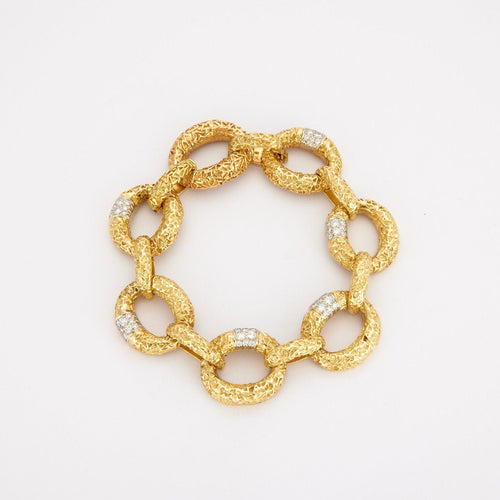 Bracelet VAN CLEEF & ARPELS - Bracelet Or jaune Diamants 58 Facettes