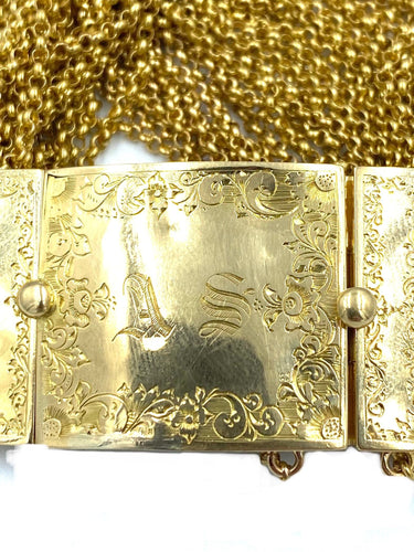 Bracelet Bracelet 19ème multi-rangs or 18K 58 Facettes