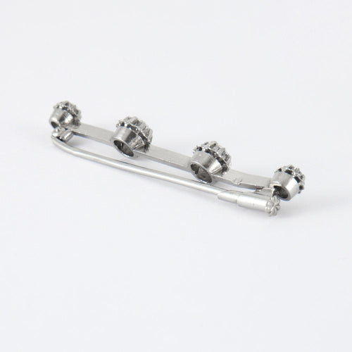 Broche Broche barrette platine diamants 58 Facettes