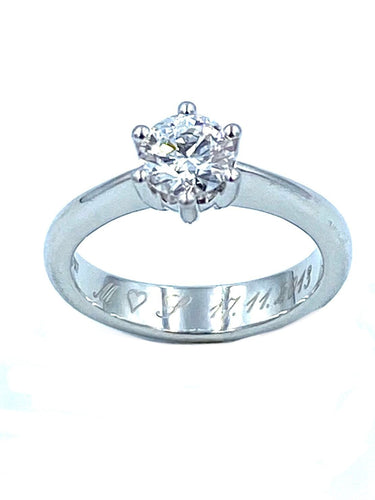 Bague Solitaire Bucherer diamant 0,60ct 58 Facettes