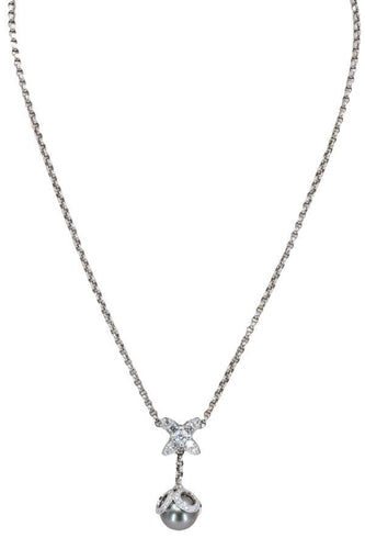 Collier COLLIER LOUIS VUITTON PERLE DE TAHITI ET DIAMANTS 58 Facettes 056281