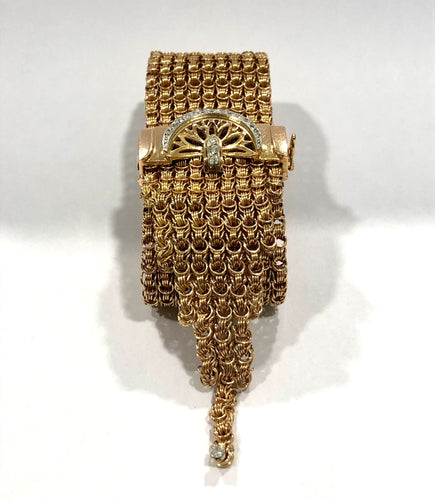 Bracelet BRACELET CEINTURE OR JAUNE ET DIAMANTS 58 Facettes