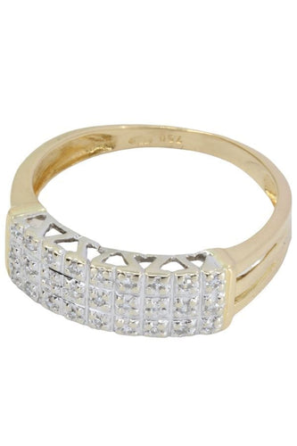 Bague BAGUE MODERNE PAVAGE DIAMANTS 58 Facettes 048671