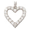 Pendentif Pendentif Coeur Or blanc Diamant 58 Facettes 2432012CN