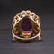 Bague Bague Topaze violette sertie Or jaune 58 Facettes