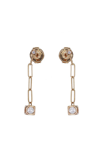 Boucles d'oreilles Boucles d'oreilles DINH VAN Le Cube Diamant PM 58 Facettes 62892-58987