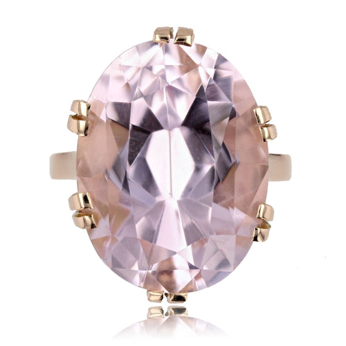 Bague 53 Bague kunzite vintage en or 58 Facettes 23-325