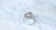Bague 59 Bague Art Deco saphir Ceylan et diamants 58 Facettes