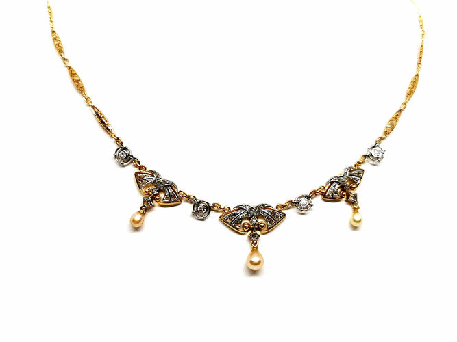 Collier Collier Art déco Or jaune Diamant 58 Facettes 1139165CD