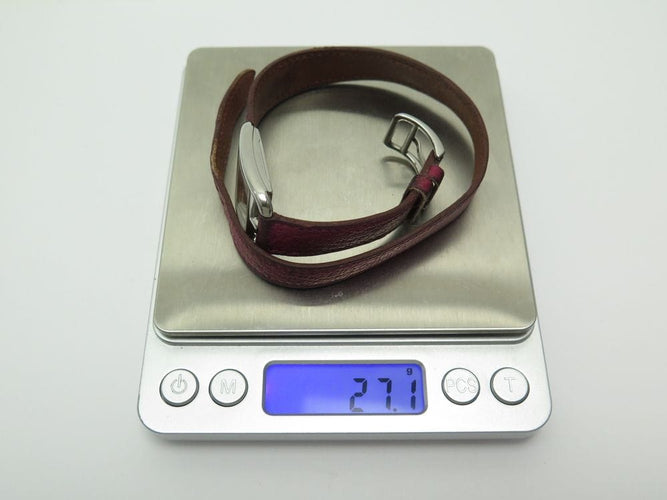 Montre montre HERMES cape cod pm 31mm quartz acier cuir double tour 58 Facettes 255637